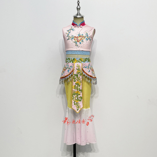 舞台装戏曲古典舞小花旦中国舞独舞舞蹈服装儿童女童服装演出服