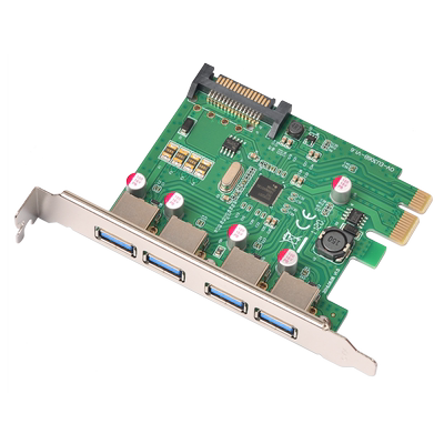 西霸E3-PCE201-V2 PCI-E转USB3.0扩展卡4口带ESD静电保护总线供电