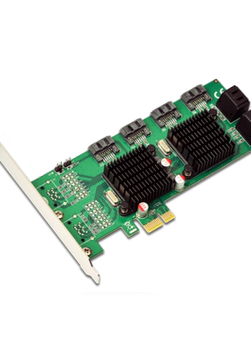 西霸PCI-E转SATA3.0扩展卡2口4口8口16口支持8/16T大容量硬盘