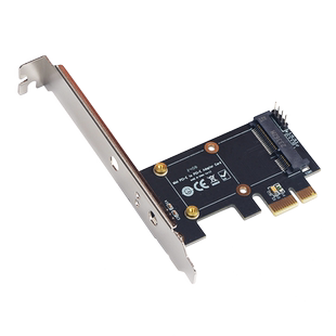 西霸PCI-E转Mini PCI-E转接卡 PCI-E4X转NVME硬盘扩展卡 带档板