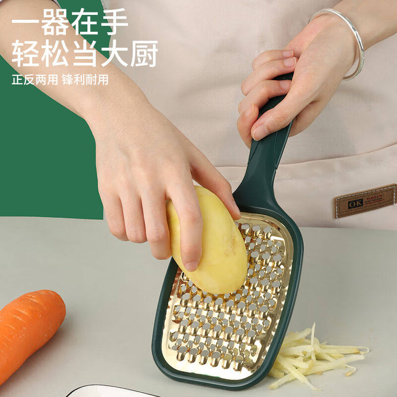 拜杰切菜神器手动家用切冻肉片双面擦丝器刨丝器手持土豆丝擦丝板使用感如何?