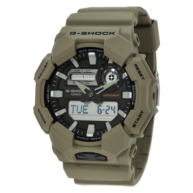 代购卡西欧男士腕表计时夜光日期测速树脂防水钢带黑色运动户外