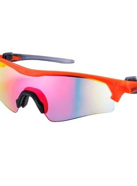 代购SWANS女士太阳镜防紫外线偏光抗冲击防滑橙色镜面镀膜大框