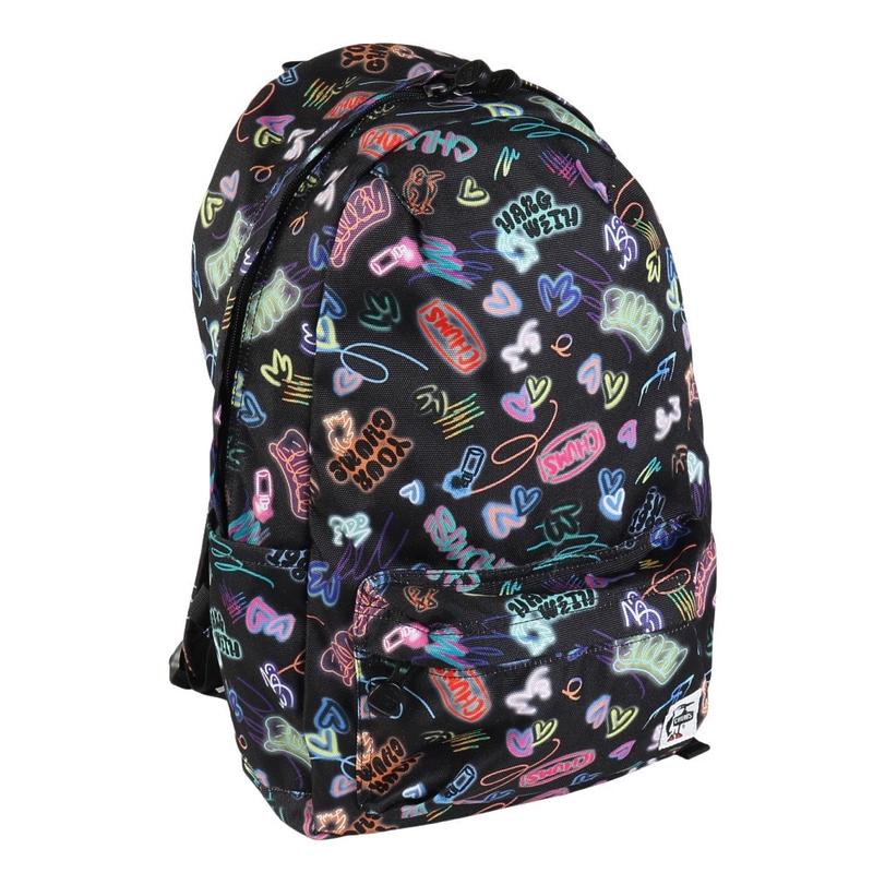 代购CHUMS男女双肩包大容量收纳A4尺寸容纳前袋拉链设计侧边口袋