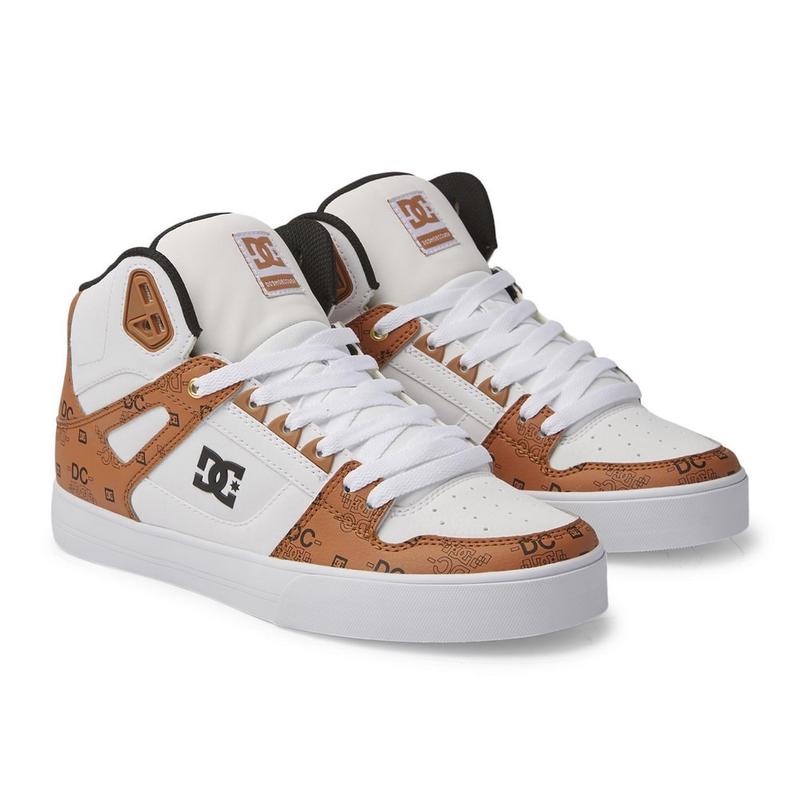 DC SHOES男士高帮板鞋透气设计耐磨鞋底包裹性强舒适贴合
