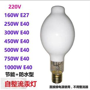 户外防水自整流高压汞灯自汞灯水银灯泡250W300W500W1000W
