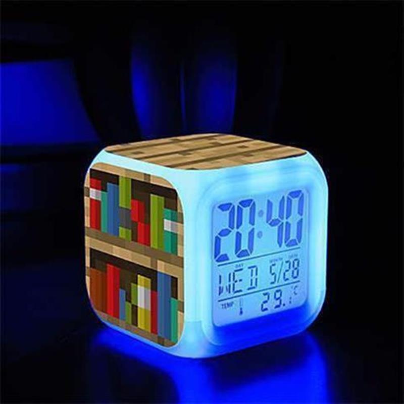 我的世界闹钟全套像素方块图MC游戏周边学生儿童四方积木床头