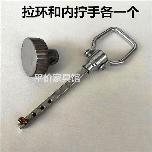大门锁配件大门锁把手旋钮拉环老式大门锁配件拧手齿条锁配件