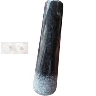 天然石头蒜臼子捣蒜器研磨器棒子青石蒜锤子石臼捣碎器捣药充蒜锤