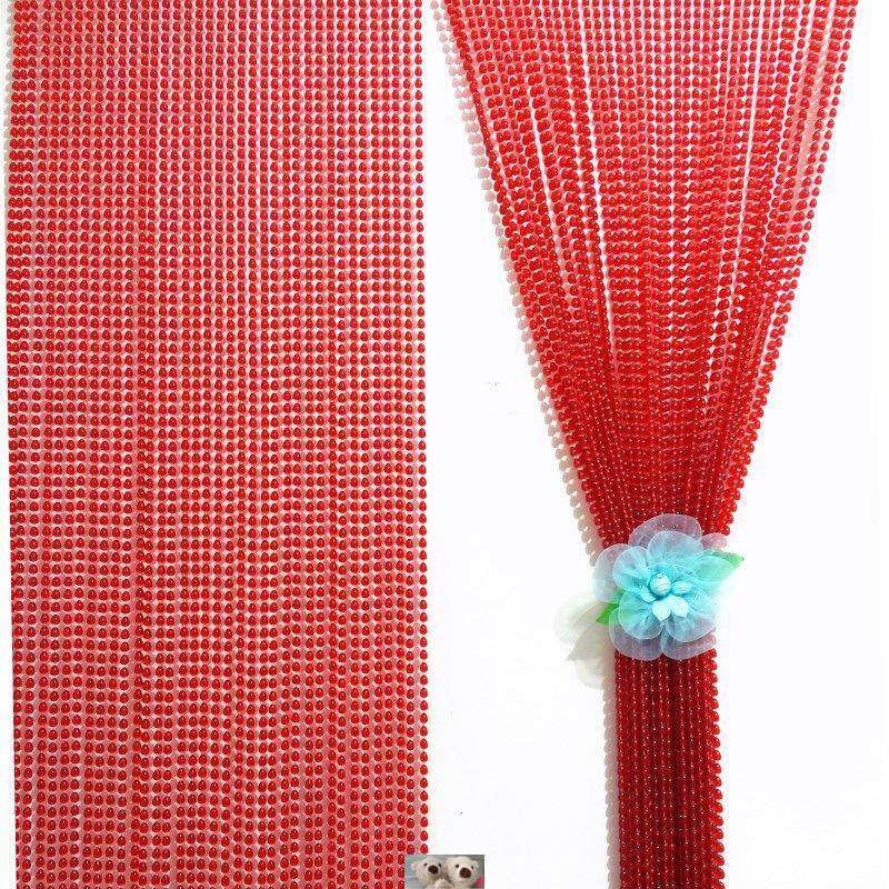 珠珠门帘塑料挂帘隔断客厅卧室玄关防蚊蝇加密珠帘装饰仿水晶珠子