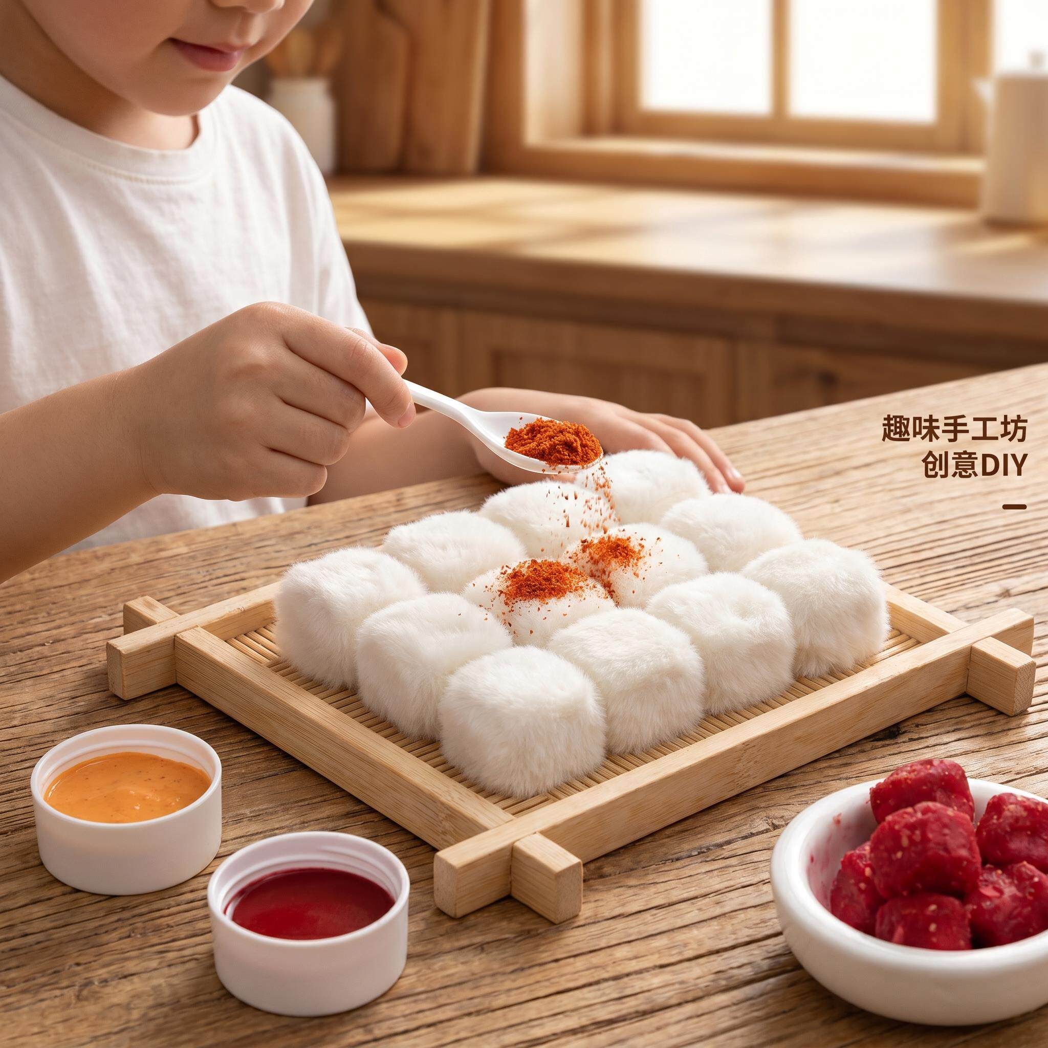 自制手工霉豆腐玩具新款男女孩过家家食物模型材料包亲子互动道具
