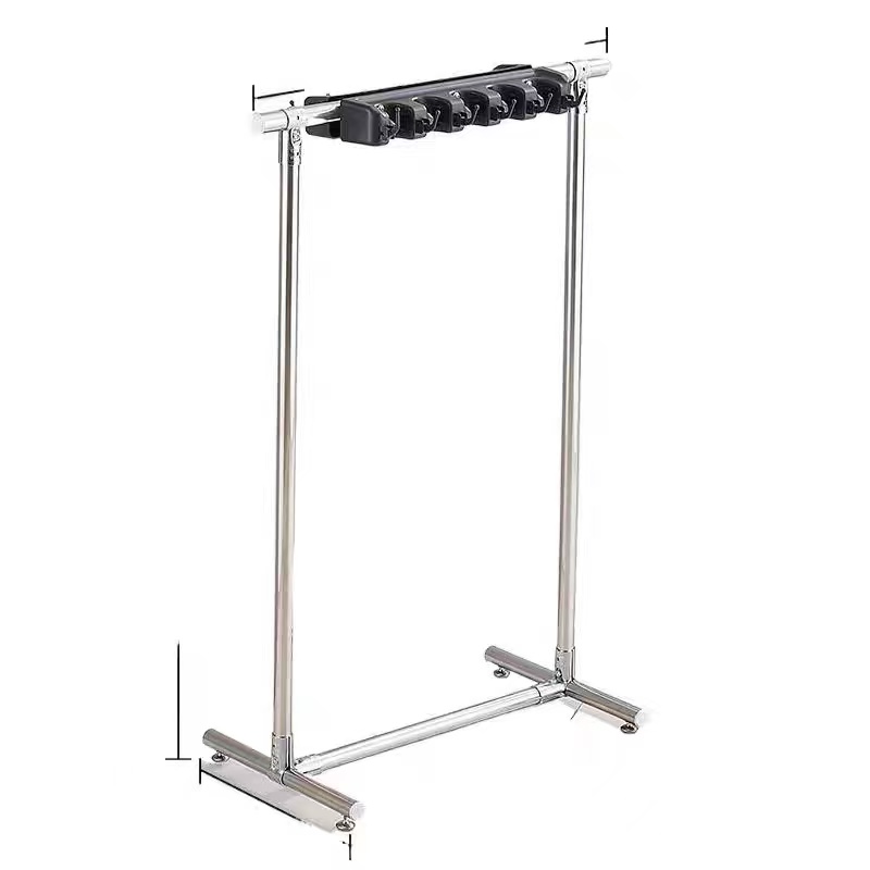 移动落地式拖把架扫把拖布阳台沥水架子清洁工具不锈钢收纳置物架