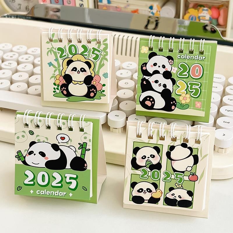 迷你台历2025年卡通小日历月历学生自律打卡倒计时计画本公司办公