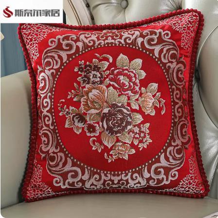 欧式沙发靠垫抱枕套不含芯客厅正方形靠枕床头抱枕家用床上大靠背