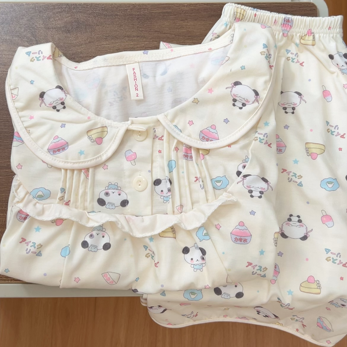 夏天薄棉睡衣女款卡通可爱家居服