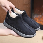 2025冬季男士棉鞋保暖一脚蹬靴子加绒加厚雪地靴防寒舒适棉靴防滑