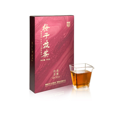 正宗湖南安化黑茶梅子茯茶