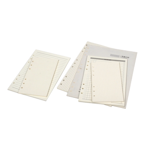 自组合内芯横线芯点线芯空白方格心年月计划6孔9孔活页记事本替芯网格方格道林纸内页A6A5B5活页笔记本替换芯