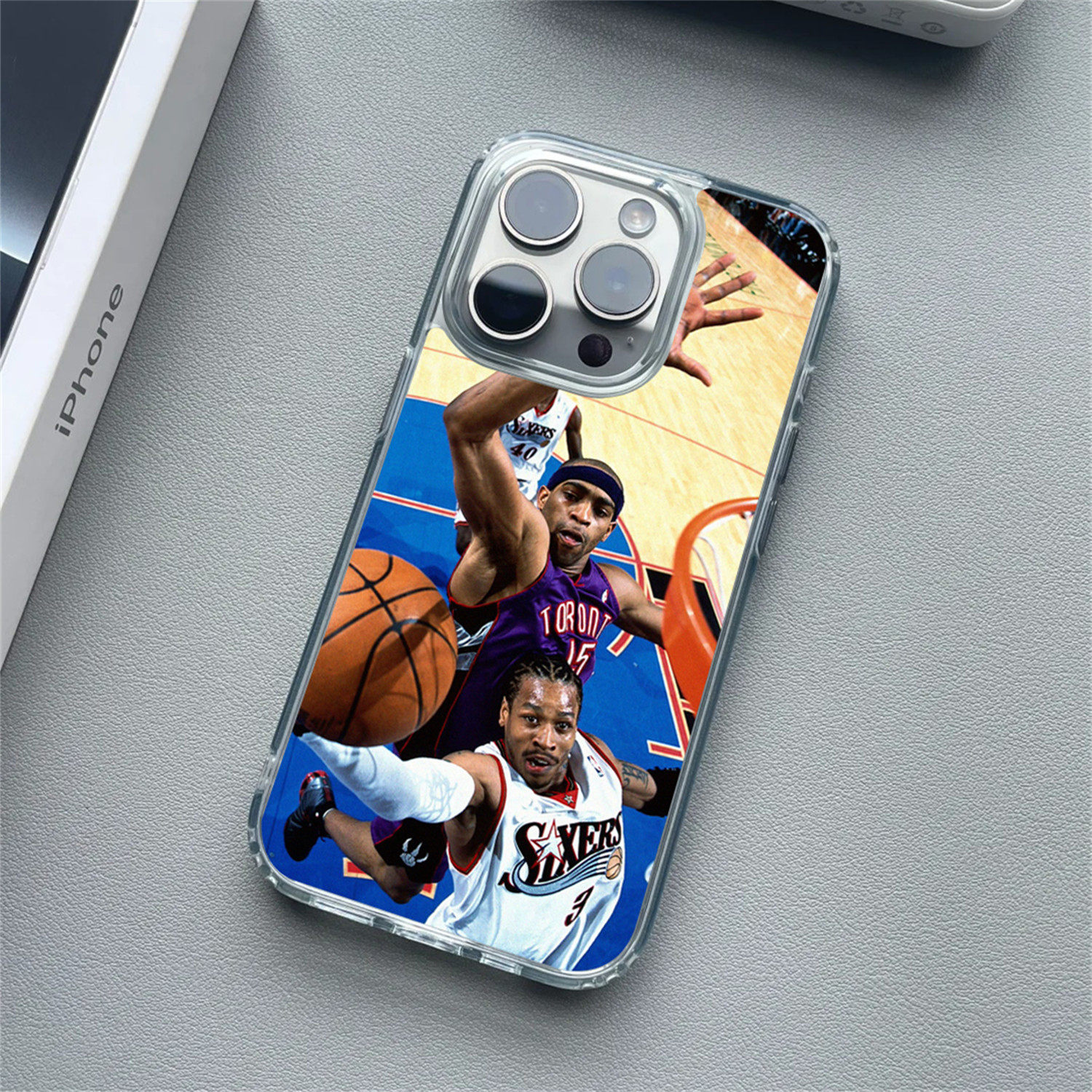 NBA艾弗森韦德麦迪个性防摔手机壳小众17 pro 手机壳iPhone16pro max/16pro/15pro max