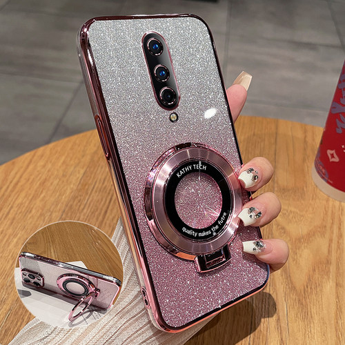 一加8闪粉透明带支架保护套