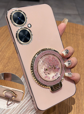 适用vivoy35十手机壳vivo保护y35m+硅胶套5G全包防摔V2279A软壳voviy带支架加女高级感voy新款丫流沙ins风钢