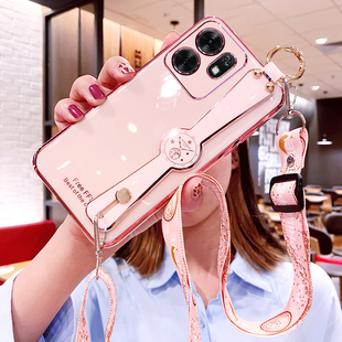 适用华为荣耀畅玩60a手机壳NLA一AN00腕带保护硅胶套honor斜挎挂绳全包防摔软NLAAN畅享男女新款可背带老安人