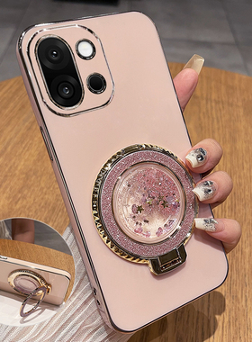 适用一加13T手机壳1加13保护硅胶套PJZ110镜头全包PKX防摔oneplus软外壳oppo创意十三女新款流沙带支架高级感