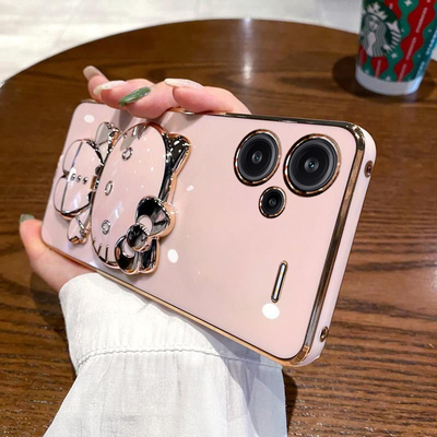 适用红米note13pro带镜子保护套