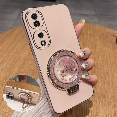 荣耀80pro直屏版流沙支架保护套