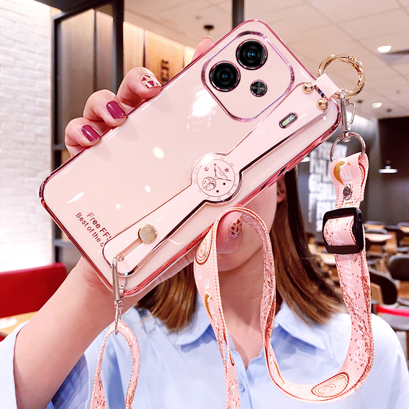 时尚创意腕带★带斜挎挂绳★轻奢电镀金边