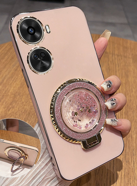 适用华为nova11se手机壳nove11es保护硅胶套BON一AL00镜头全包防摔novo软女带支架note新款高级感流沙钢化膜i