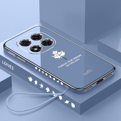 适用红米note15pro十简约枫叶壳