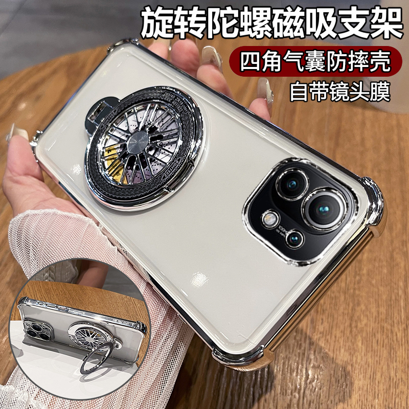适用小米11手机壳xiaomi11青春版保护硅胶套mi11LE活力板镜头全包5g气囊防摔lite透明软ne带支架男女十一新款