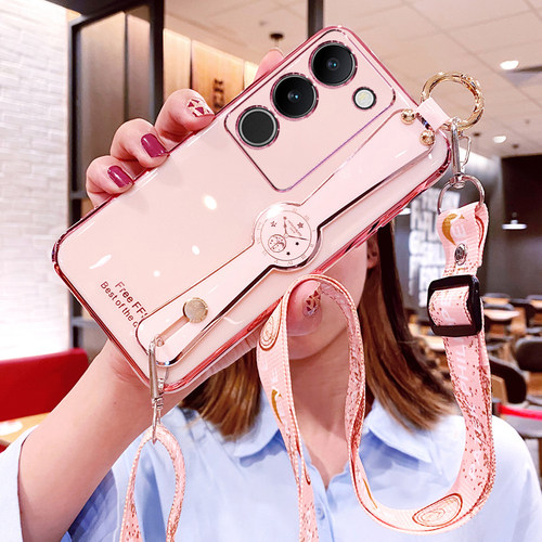 vivoS17软胶腕带斜挎挂绳保护套