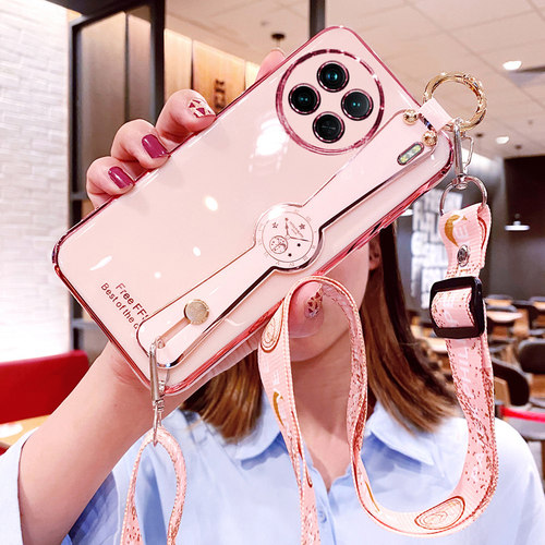 时尚创意腕带★带斜挎挂绳★轻奢电镀金边