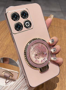 适用一加10pro手机壳1加10por保护硅胶套5G全包防摔NE2210软壳oneplus外壳创意十女10p高级感ins风带支架流沙