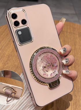 适用vivoS18手机壳vivo保护S18pro硅胶套V2323A镜头全包防摔vos软vovis带支架por女pr0高颜值新款ins风流沙高