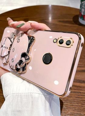 适用于红米note7手机壳小米noto7pro保护硅胶套全包redmi防摔not软por女M1901F7E外壳创意卡通可爱带镜子支架