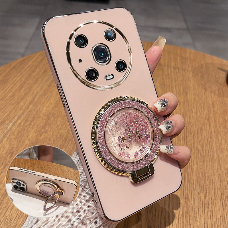 荣耀magic4带流沙支架保护套