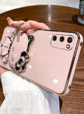 适用三星s20fe手机壳s20ef保护硅胶套5G全包防摔G7810软壳galaxy可爱smg外壳s205g女s2ofe原装新款带镜子支架