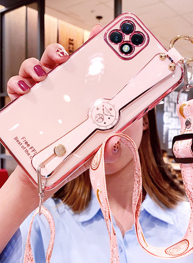 适用oppoA53手机壳oppo保护A53硅胶套5G腕带斜挎挂绳opa全包oppa防摔opopa软壳oopoa女潮牌0pp0网红opooa外壳