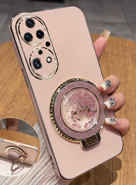 适用华为P50手机壳P50pro保护P50e硅胶套ABR一AL00镜头全包JAD防摔60软壳p5o女por高级感pr0新款带支架流沙网