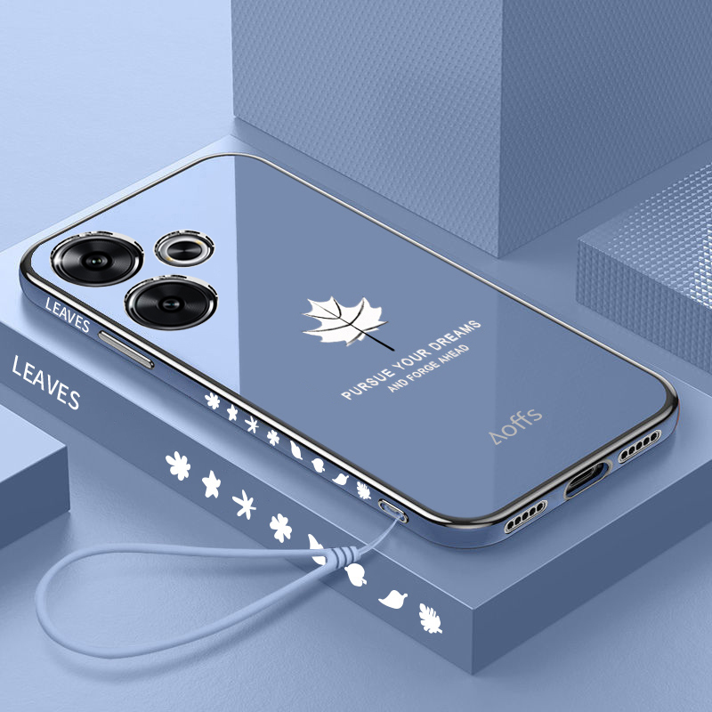 创意枫叶◆轻奢电镀◆孔位精准◆裸机手感