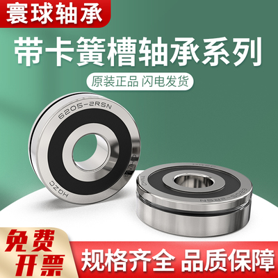 寰球带卡簧槽轴承6306 6307 6308 6309 6310 6311N ZN NR带挡边
