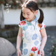女童中国风唐装 知了童装 儿童夏季 少女旗袍连衣裙日常旗袍K3170