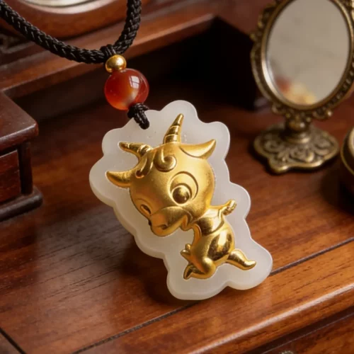 【和田玉吊坠】纯天然和田玉吊坠生肖羊白玉吊坠规30x20mm正品