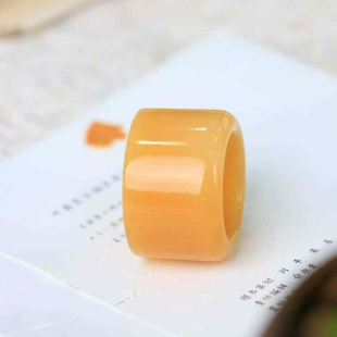 天然新疆和田玉糖玉扳指戒指和田玉扳指指环男女款戒指扳指糖料