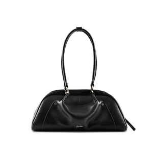 INJOYLIFE美式波士顿 植鞣感棒球包大容量松弛通勤单肩包手提包