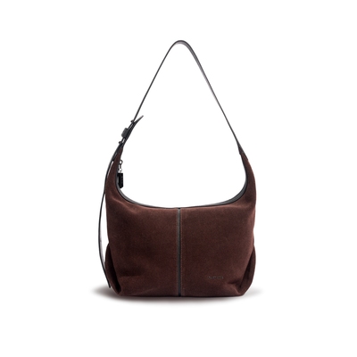 INJOYLIFE间线hobo包 麂皮马鞍包单肩腋下包斜挎包大容量通勤包