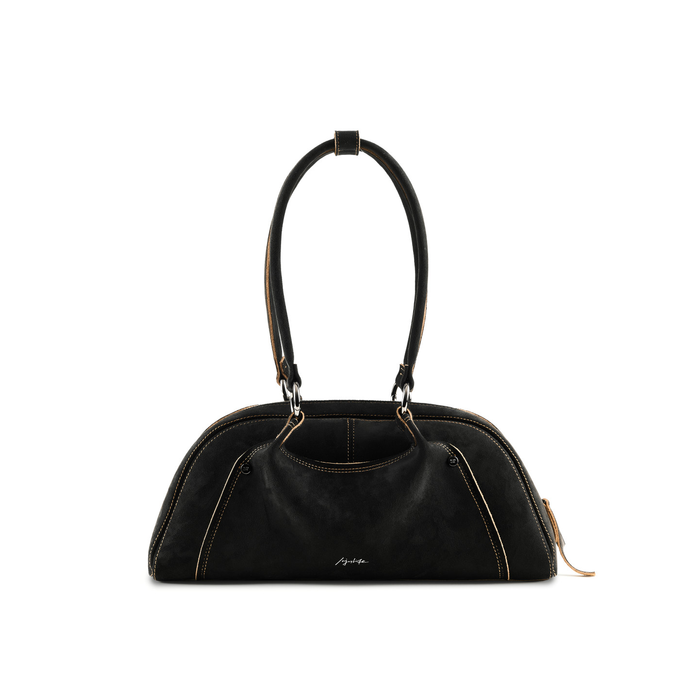 INJOYLIFE美式波士顿 复古棒球包麂皮绒大容量随性单肩包手提包,箱包皮具/热销女包/男包,通用款女包,淘宝优惠券,粉丝福利购,淘宝优惠卷